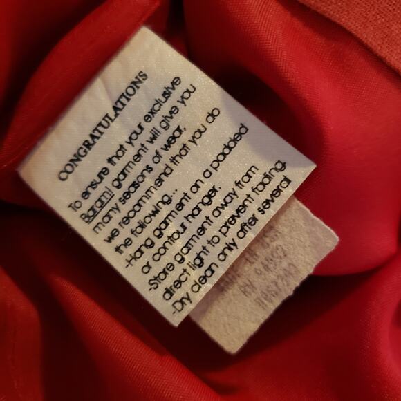 Barami Viscose Linen Rust Colored Sleeveless Shift Dress Embellished Pockets 12 - Picture 11 of 11